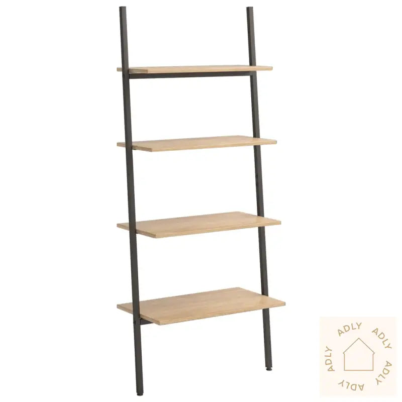 Stigehyller 4 Etasjer Lysebrun Og Svart 64X34X150,5 Cm