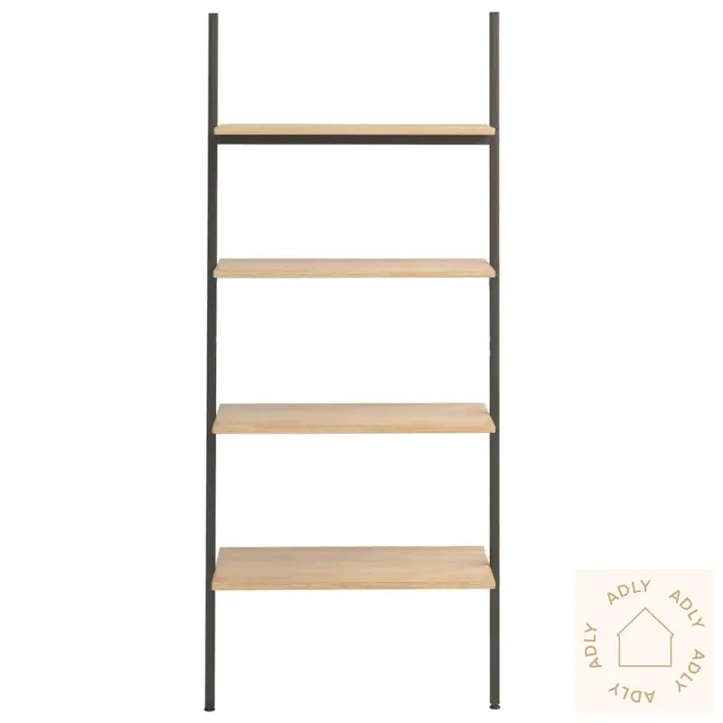 Stigehyller 4 Etasjer Lysebrun Og Svart 64X34X150,5 Cm