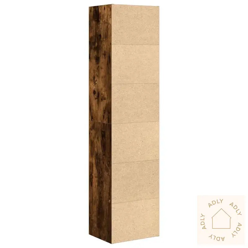 Bokhylle Røkt Eik 31X24X127 Cm Konstruert Tre