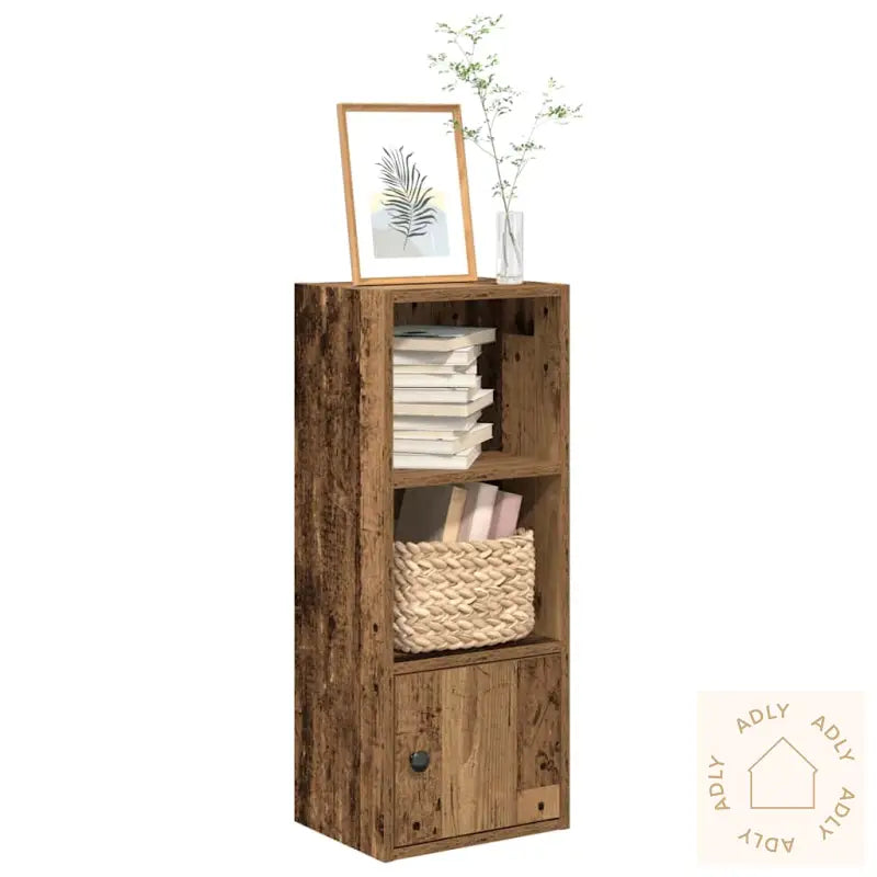 Bokhylle Gammelt Tre 31X24X77 Cm Konstruert Tre