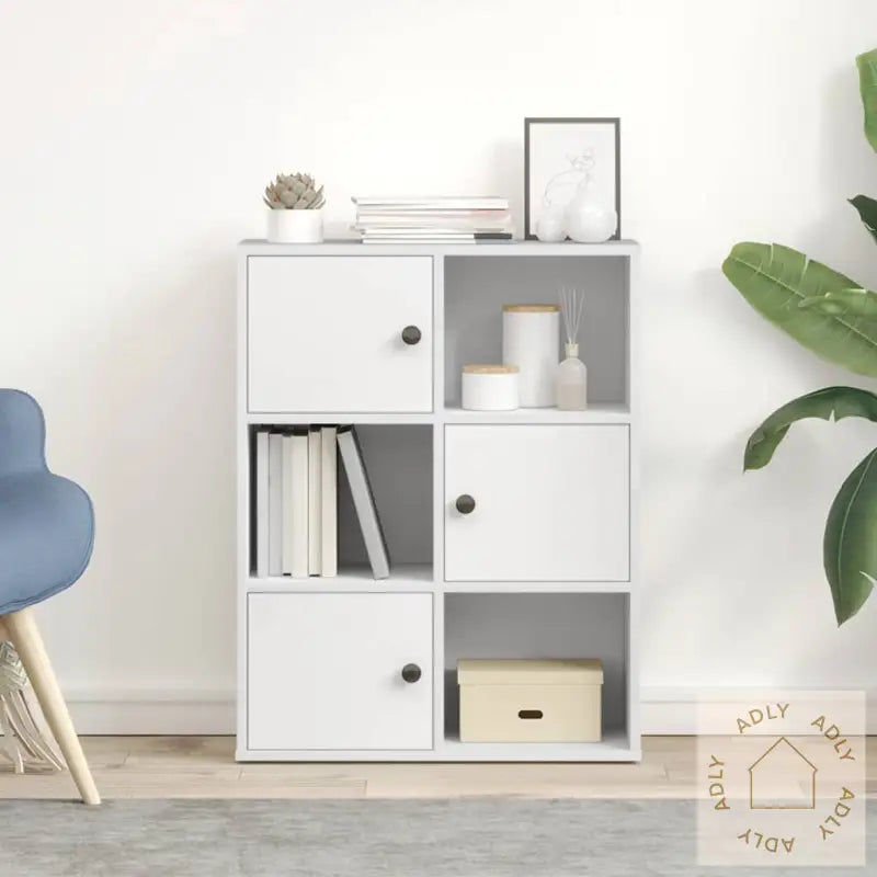 Bokhylle Hvit 60X24X76,5 Cm Konstruert Tre