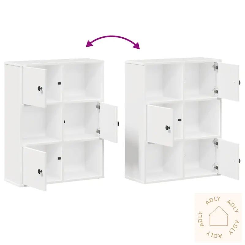 Bokhylle Hvit 60X24X76,5 Cm Konstruert Tre