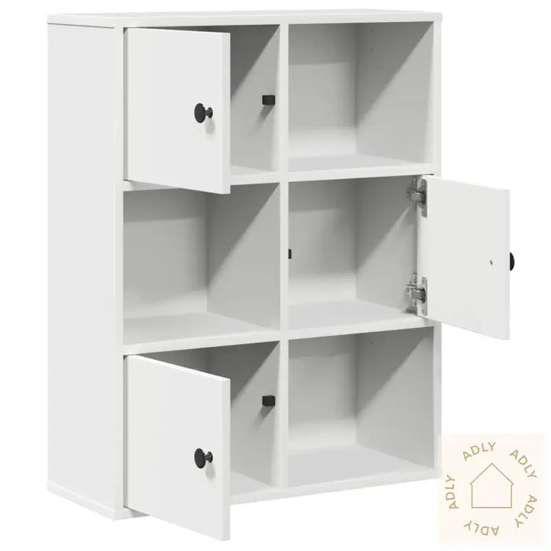 Bokhylle Hvit 60X24X76,5 Cm Konstruert Tre