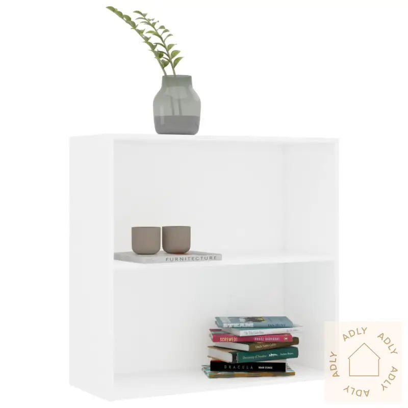 Bokhylle Hvit 80X30X76,5 Cm Konstruert Tre