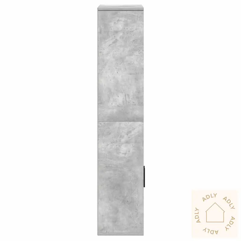 Bokhylle Betonggrå 60X24X120 Cm Konstruert Tre