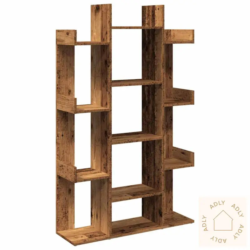 Bokhylle Gammelt Tre 86X25,5X140 Cm Konstruert Tre