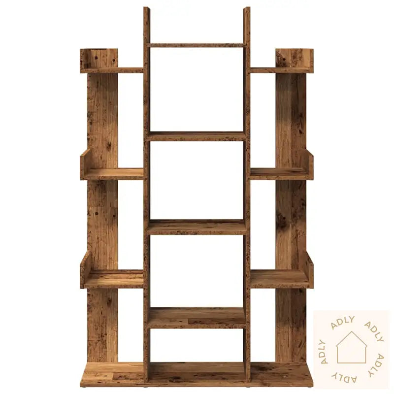 Bokhylle Gammelt Tre 86X25,5X140 Cm Konstruert Tre
