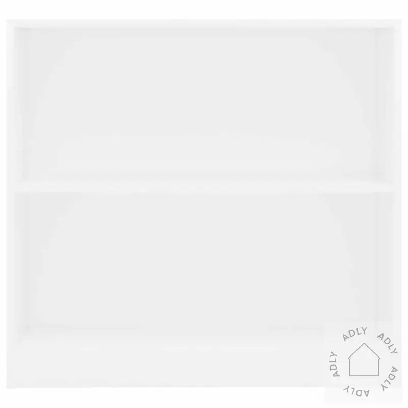 Bokhylle Hvit 80X24X75 Cm Konstruert Tre