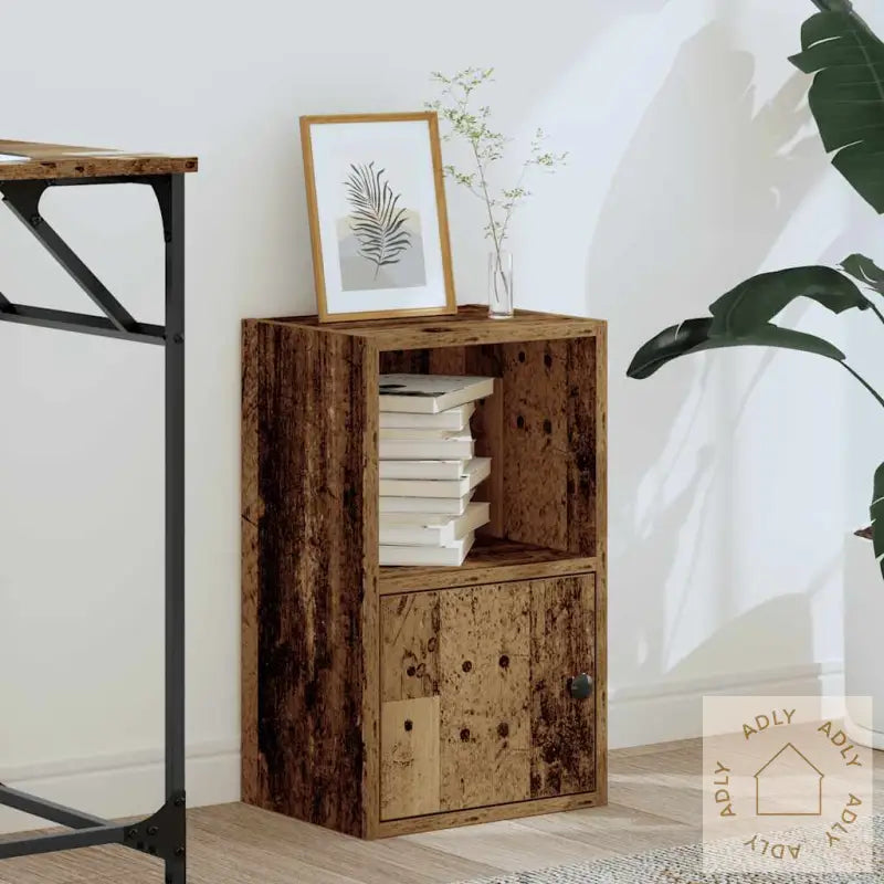 Bokhylle Gammelt Tre 31X24X52 Cm Konstruert Tre