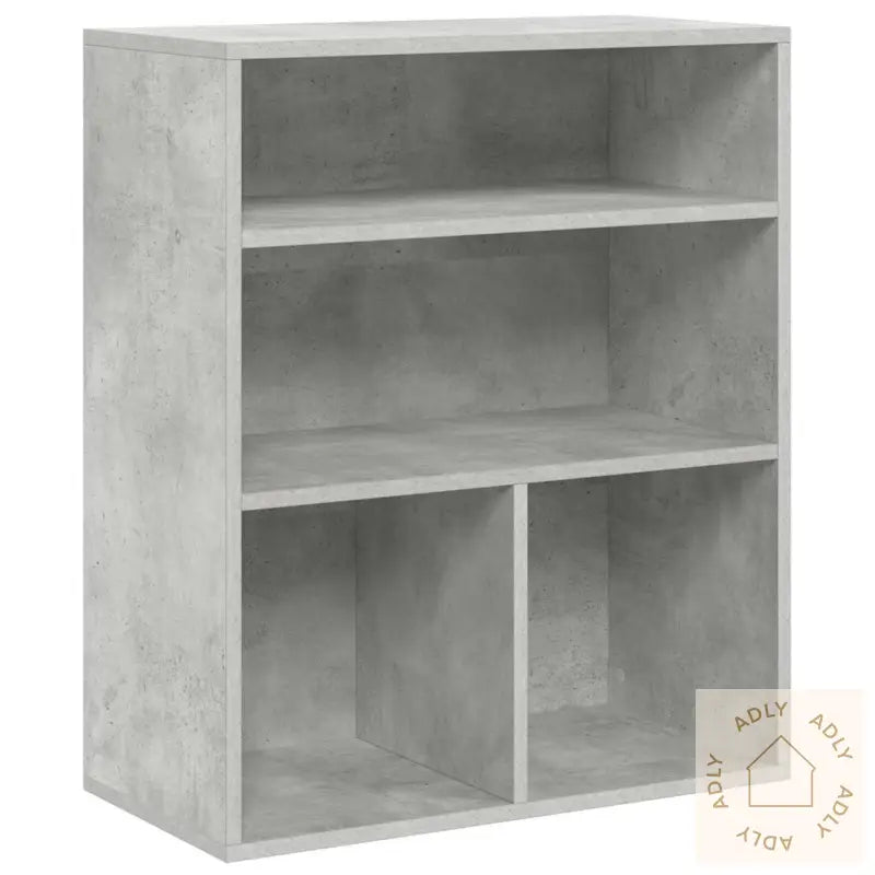 Bokhylle Betonggrå 60X30X71,5 Cm Konstruert Tre