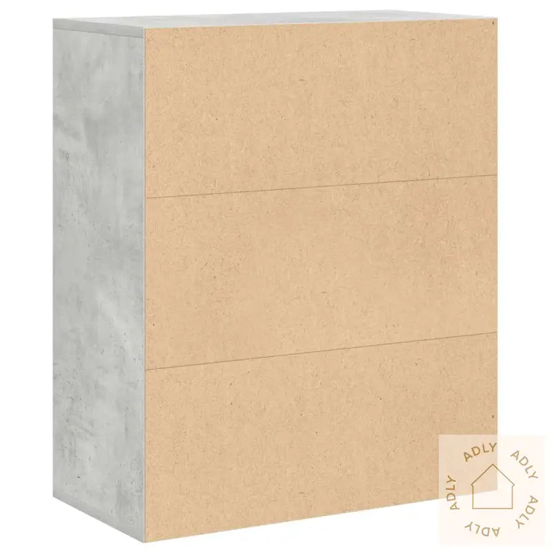 Bokhylle Betonggrå 60X30X71,5 Cm Konstruert Tre