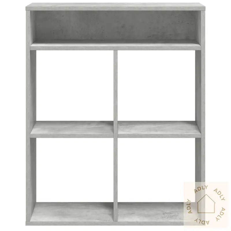 Bokhylle Betonggrå 66X31X80 Cm Konstruert Tre