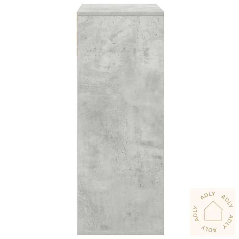 Bokhylle Betonggrå 66X31X80 Cm Konstruert Tre