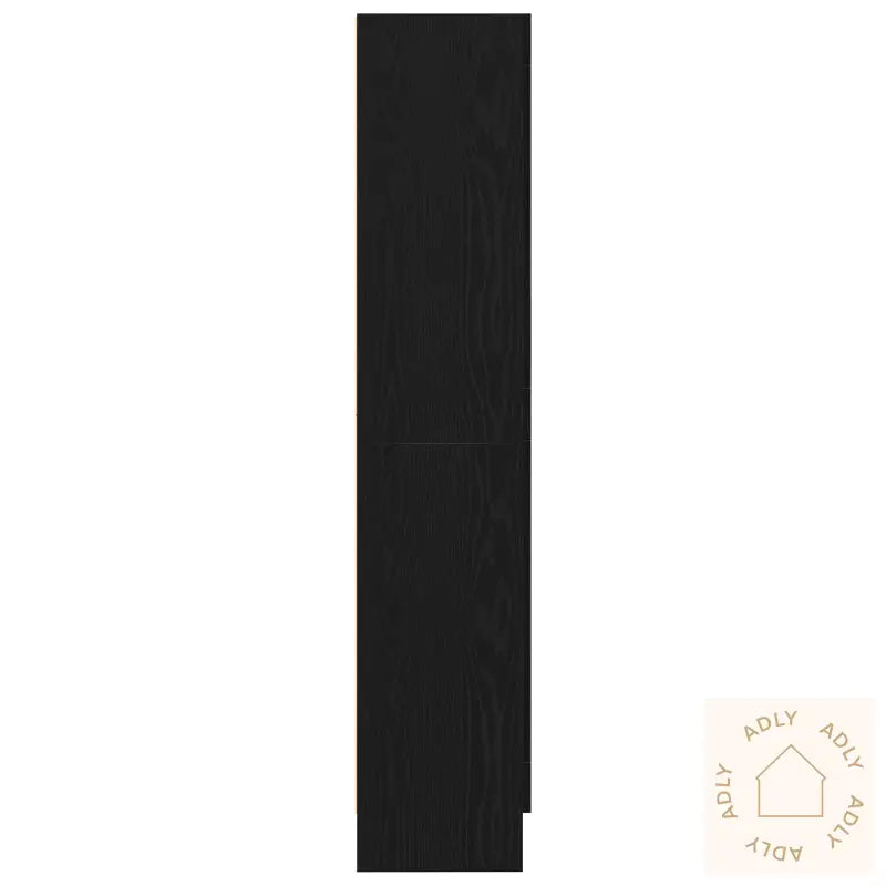 Bokhylle I Svart Eik 82,5X30,5X150 Cm, Lagd Av Konstruert Tre