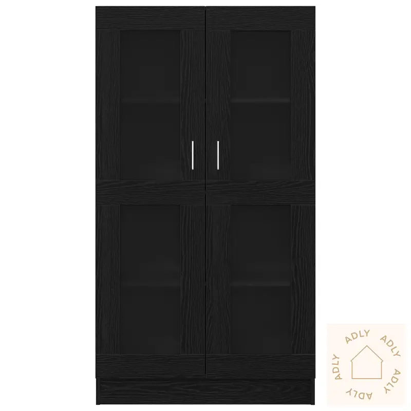 Bokhylle I Svart Eik 82,5X30,5X150 Cm, Lagd Av Konstruert Tre