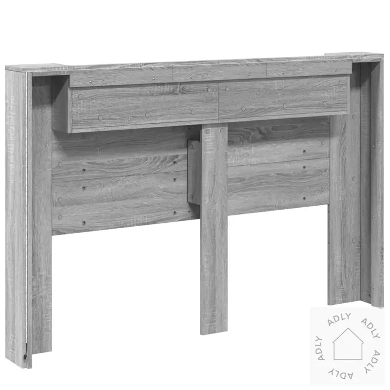Hodegavl Skap Med Led Grå Sonoma 160X16,5X103,5 Cm