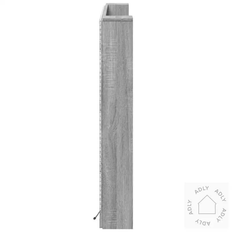 Hodegavl Skap Med Led Grå Sonoma 160X16,5X103,5 Cm