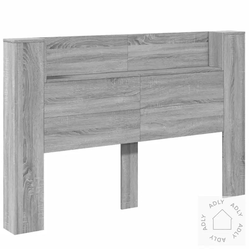 Hodegavl Skap Med Led Grå Sonoma 160X16,5X103,5 Cm