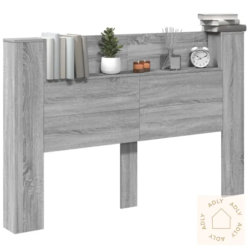 Hodegavl Skap Med Led Grå Sonoma 160X16,5X103,5 Cm
