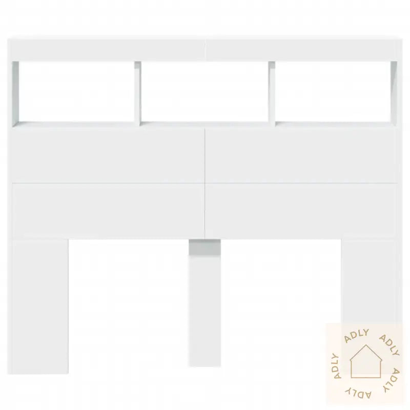Hodegavl Skap Med Led Hvit 120X17X102 Cm