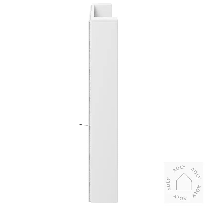 Hodegavl Skap Med Led Hvit 200X16,5X103,5 Cm