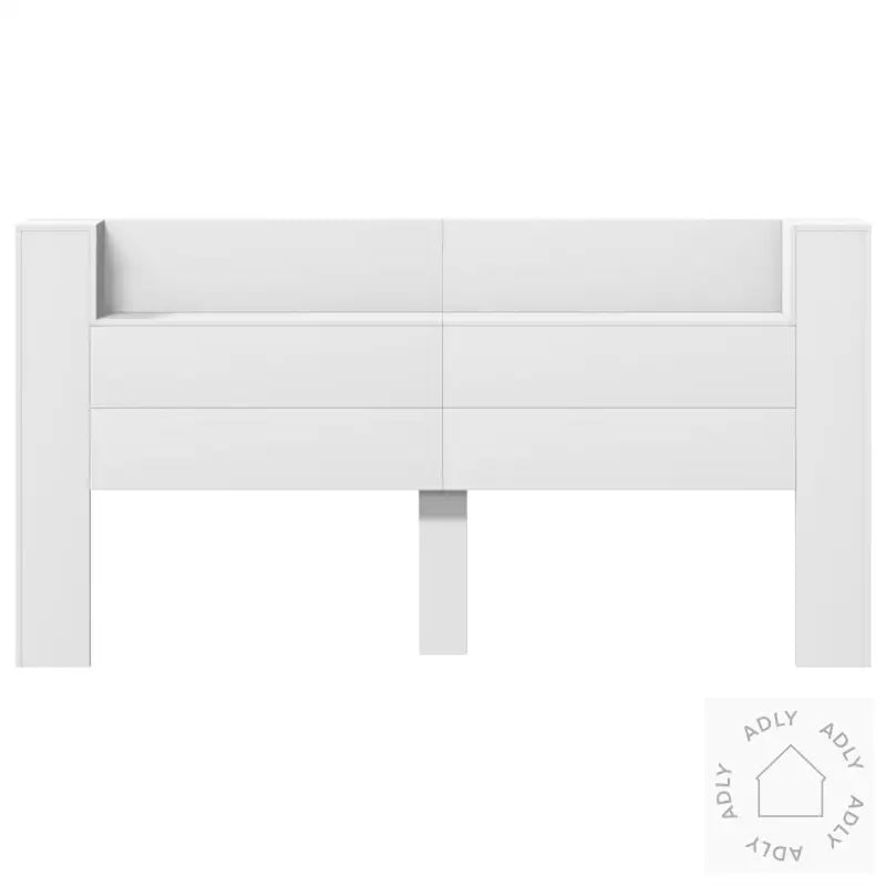 Hodegavl Skap Med Led Hvit 200X16,5X103,5 Cm