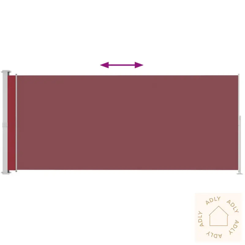 Uttrekkbar Sidemarkise 220X500 Cm Rød