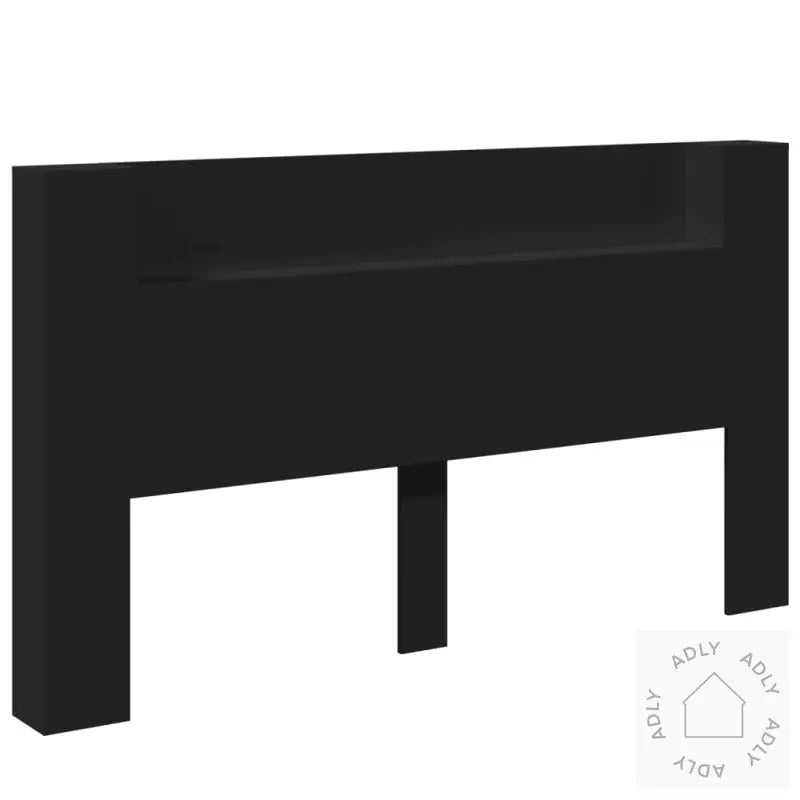 Hodegavl Skap Med Led Svart 180X16,5X103,5 Cm
