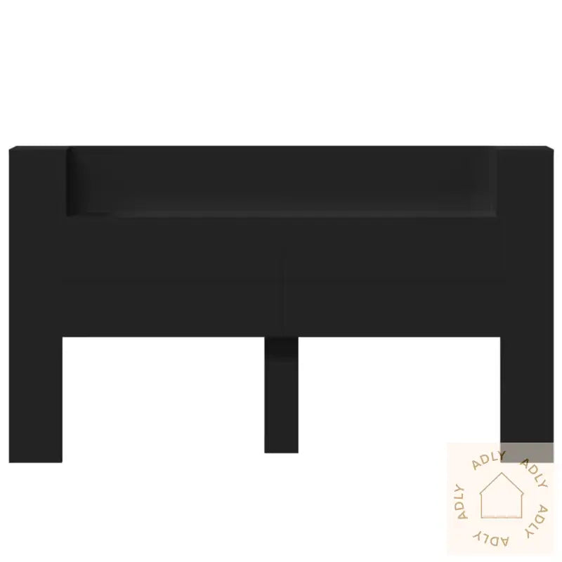 Hodegavl Skap Med Led Svart 180X16,5X103,5 Cm