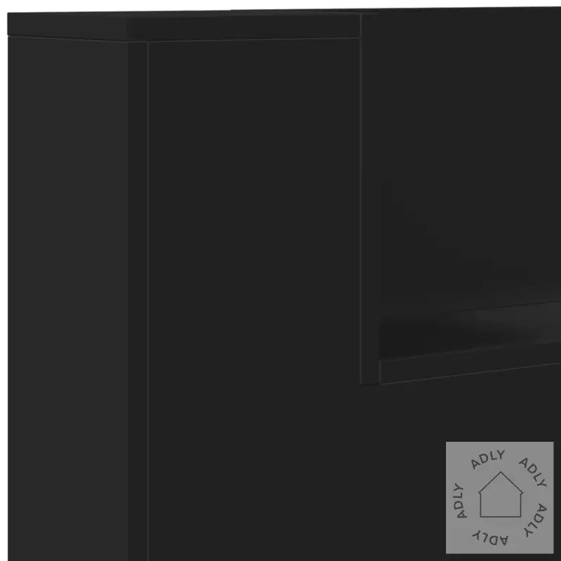 Hodegavl Skap Med Led Svart 180X16,5X103,5 Cm