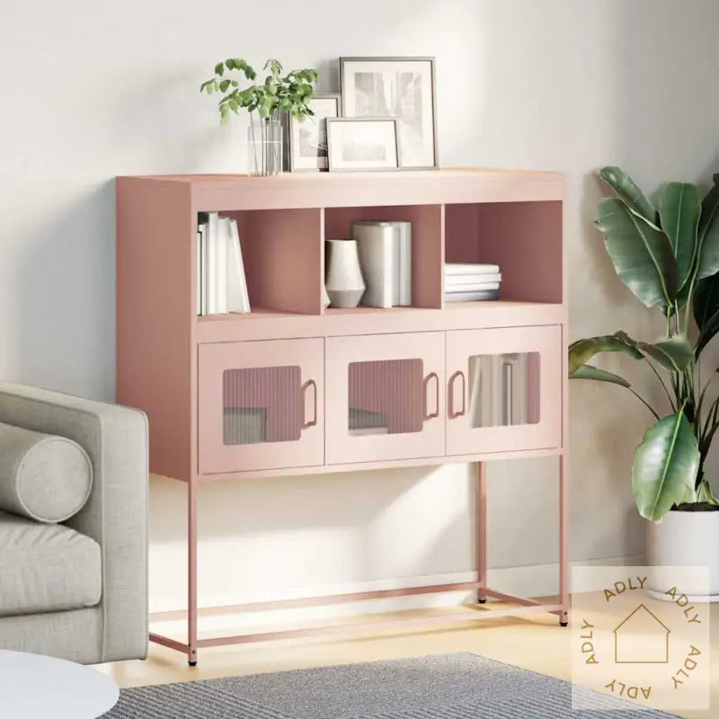 Skjenk Rosa 100,5X39X107 Cm Kaldvalset Stål