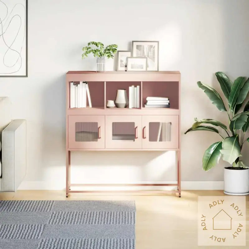 Skjenk Rosa 100,5X39X107 Cm Kaldvalset Stål