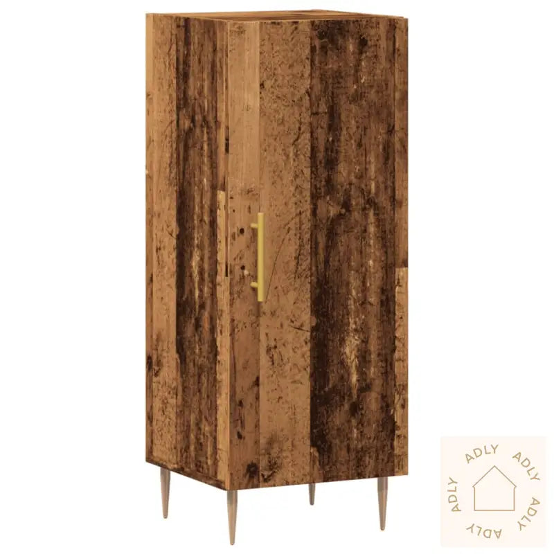 Skjenk Gammelt Tre 34,5X34X90 Cm Konstruert Tre