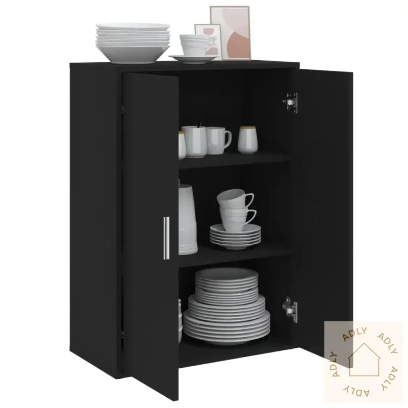 Skjenk Svart 60X31X84 Cm Konstruert Tre