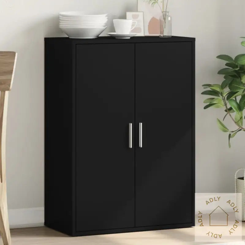 Skjenk Svart 60X31X84 Cm Konstruert Tre