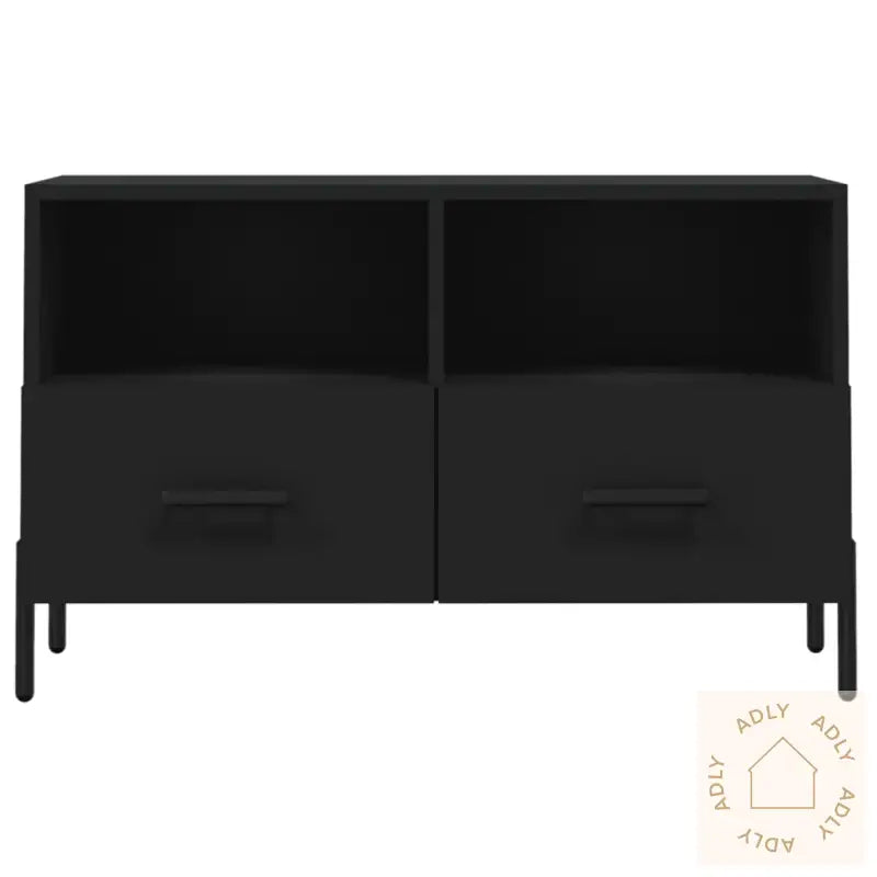 Tv-Benk Svart 80X36X50 Cm Konstruert Tre