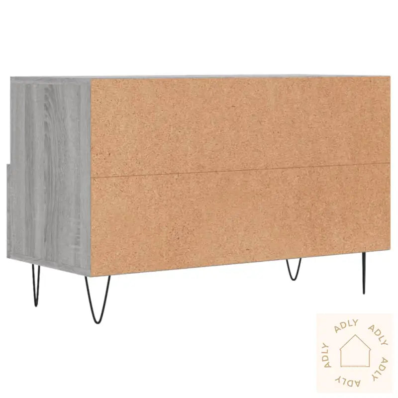 Tv-Benk Grå Sonoma 80X36X50 Cm Konstruert Tre