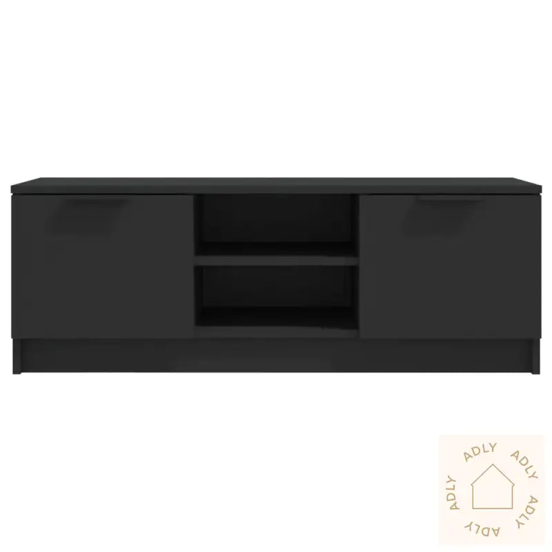 Tv-Benk Svart 102X35X36,5 Cm Konstruert Tre