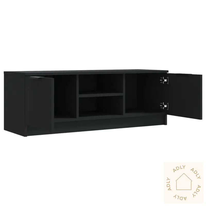 Tv-Benk Svart 102X35X36,5 Cm Konstruert Tre