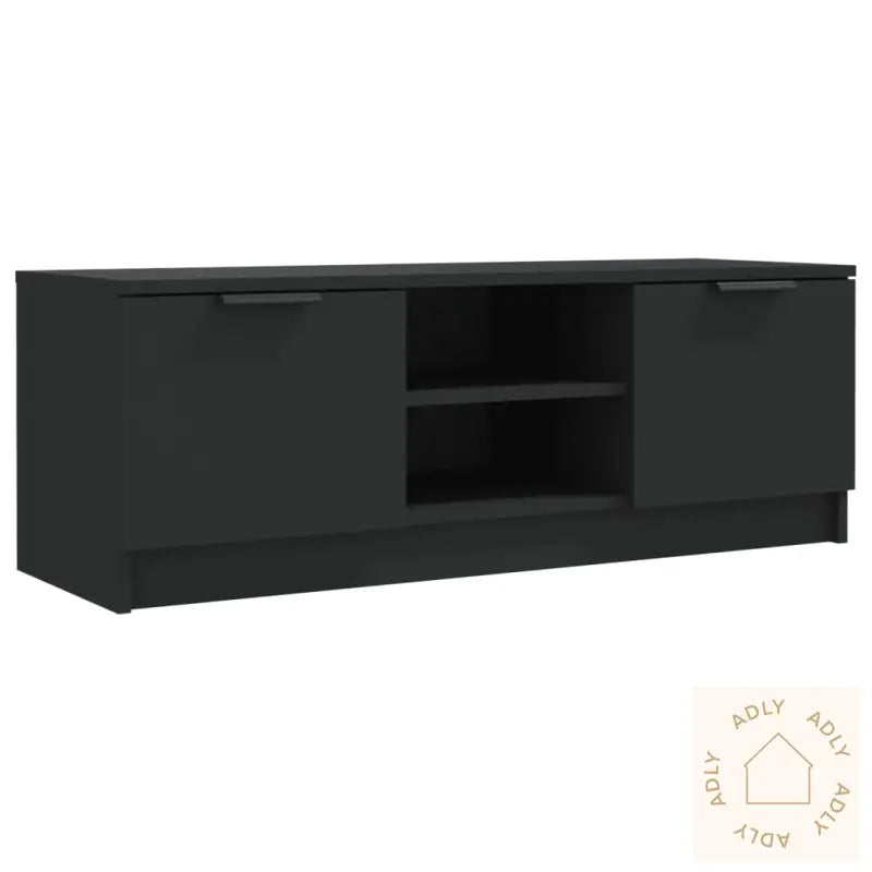 Tv-Benk Svart 102X35X36,5 Cm Konstruert Tre