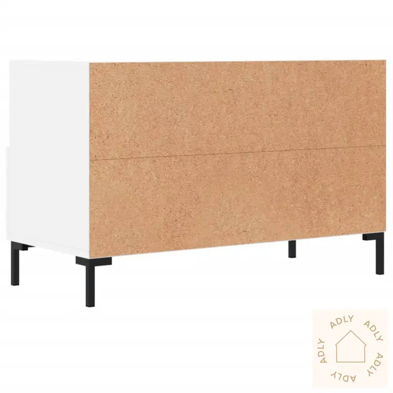 Tv-Benk Hvit 80X36X50 Cm Konstruert Tre