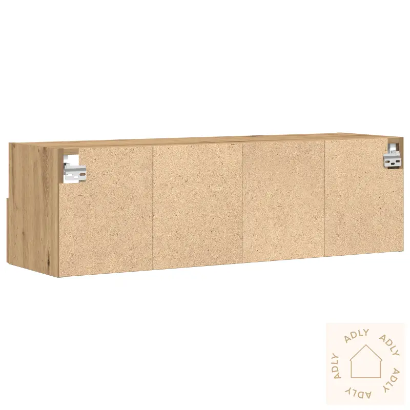 Tv Veggskap Artisan Eik 100X30X30 Cm Konstruert Tre