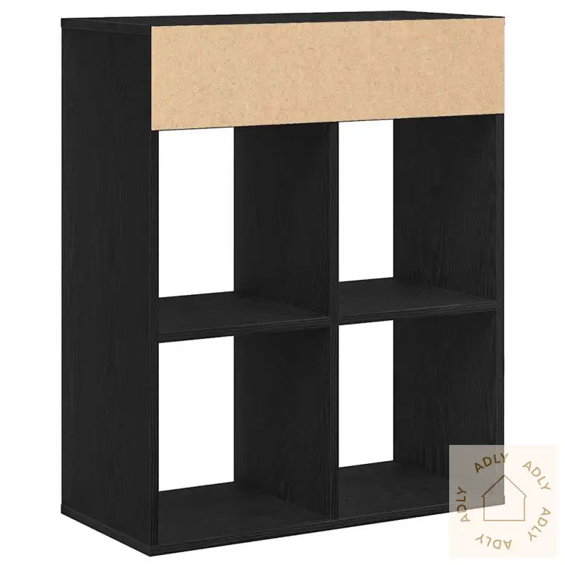 Bokhylle Svart 66X31X80 Cm Konstruert Tre