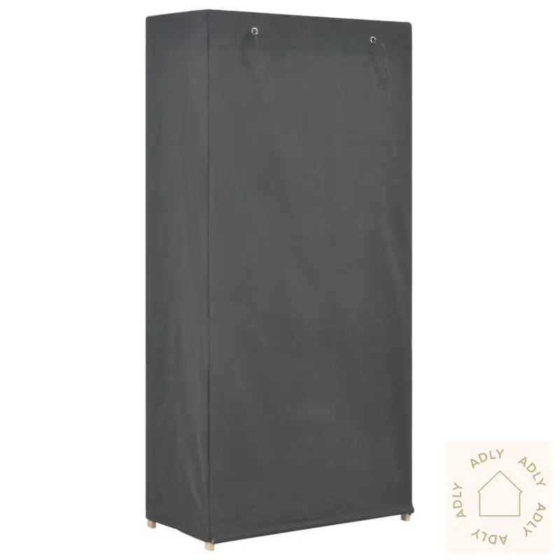 Garderobeskap 3 Etasjer Grå 79X40X170 Cm Stoff
