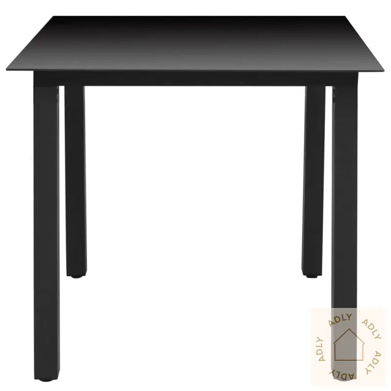 Hagespisegruppe Med Puter 3 Deler Polyrotting Svart