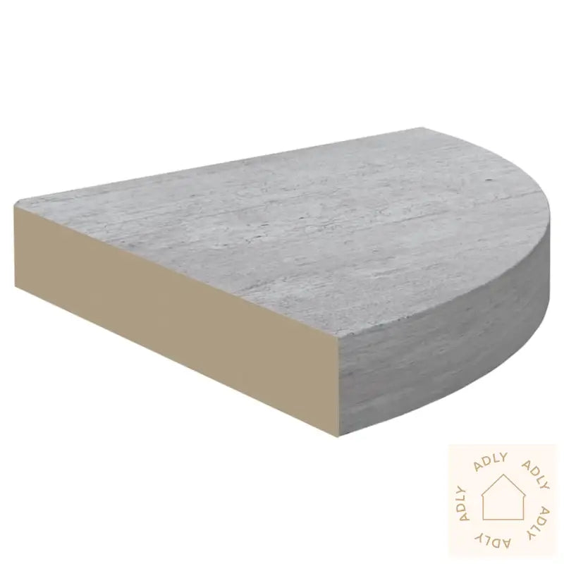 Hjørnehyller Vegghengt 4 Stk Betonggrå 35X35X3,8 Cm Mdf
