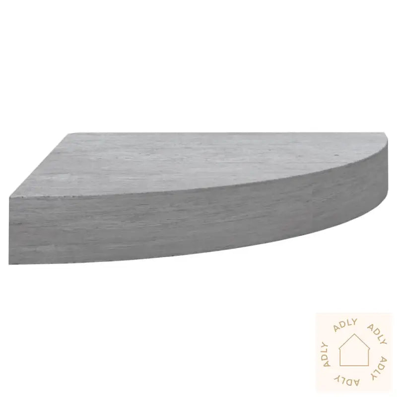 Hjørnehyller Vegghengt 4 Stk Betonggrå 35X35X3,8 Cm Mdf