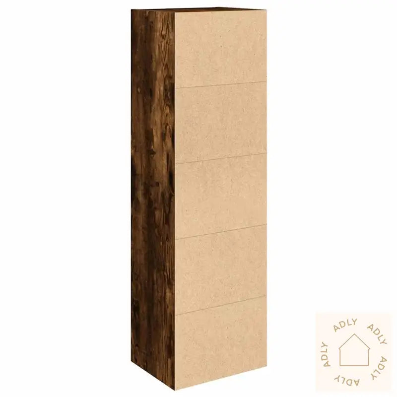 Bokhylle Røkt Eik 31X24X102 Cm Konstruert Tre