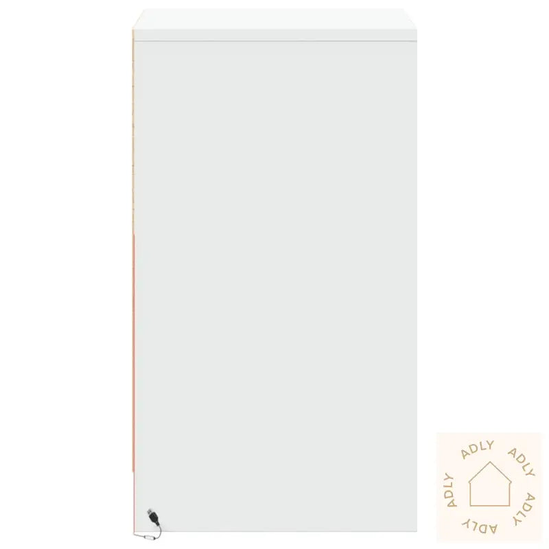 Nattbord Med Led 2 Stk Hvit Konstruert Tre