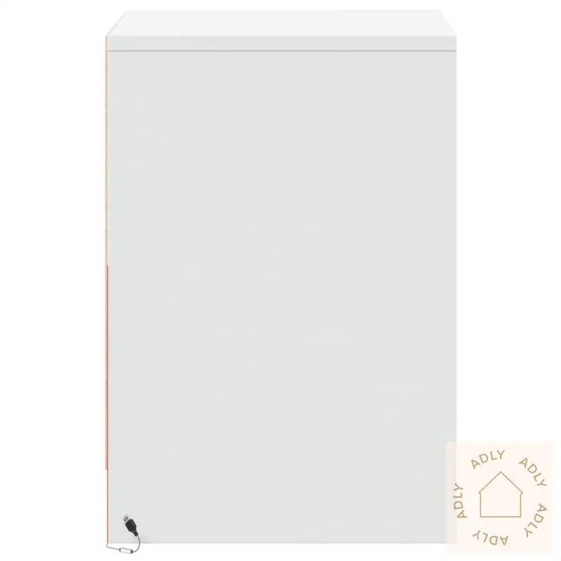 Nattbord Med Led 2 Stk Hvit Konstruert Tre